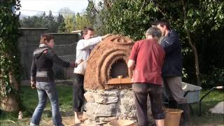 How to make a Pizza Oven from Clay  Part three [upl. by Aenea]