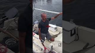 One Legged Sailor FACES Hurricane Milton on His Boat and Refuses to Leave  Lieutenant Dan Tampa Bay [upl. by Mashe]