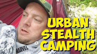 CAMPING WITH CAPTAIN URBAN STEALTH CAMPING ON ABANDONED PIER CAMPING WITH STEVE TRIBUTE [upl. by Esac]