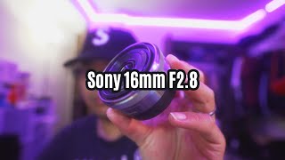 100 The Cheapest Full Frame Wide Angle Lens  Sony 16mm f28 [upl. by Rebane780]