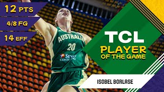 Isobel Borlase 12 PTS  TCL Player Of The Game  SRB vs AUS  FIBA Womens OQT 2024 [upl. by Timmi699]