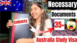 Australia Study Visa Documents Checklist  Documents for Australia Embassy australia austrailavisa [upl. by Bale]