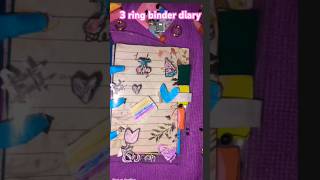 3 ring binders diary 📓📓📓diy diycrafts craftdiary shorts master diksha 🥰✨😘 [upl. by Saval]