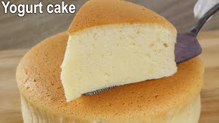 Soft and Fluffy yogurt cake Recipe  How to make Souffle Yogurt Cake [upl. by Lehcyar]