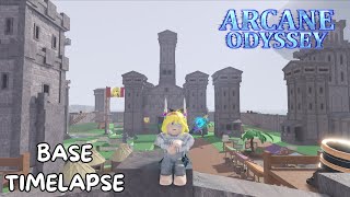 Timelapse Building a Base  Arcane Odyssey [upl. by Eintihw]