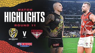 Richmond v Essendon Highlights  Round 11 2024  AFL [upl. by Eiramlatsyrk]