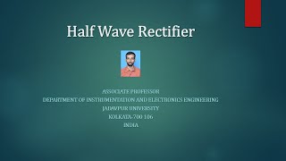 Half wave rectifier [upl. by Tongue]