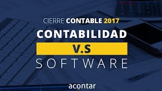 Contabilidad VS Software  Cierre contable 2017 [upl. by Shem]