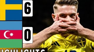 4 Goles de Gyokeres Suecia Vs Azerbaijan 60 Resumen Completo suscribete [upl. by Llenhoj722]