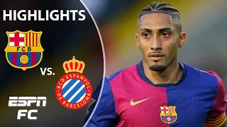 🚨 BARCA ATTACKS 🚨 Barcelona vs Espanyol  LALIGA Highlights  ESPN FC [upl. by Cara169]