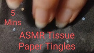 ASMR Tissue Paper Crinkles Calm Smoothing no talking [upl. by Enirehtahc]