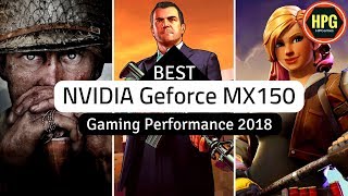 Nvidia Geforce MX150 Gaming Benchmark [upl. by Nnayt]