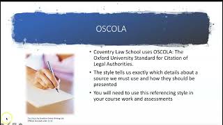 Introduction to the OSCOLA Referencing System [upl. by Ettelorahc]