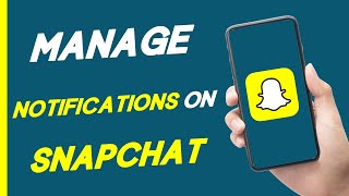 How To Manage Notifications On Snapchat [upl. by Doran501]