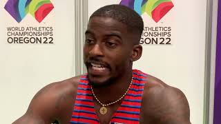 Trayvon Bromell Gets Back On The Podium In The Mens 100m [upl. by Burwell]