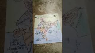 lndia map shortyoutube please subscribe my channel [upl. by Feodor]