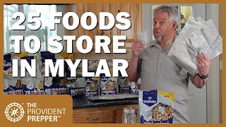 Food Storage 25 Foods You Can Package in Mylar Bags for Long Term Storage [upl. by Ennaehr]