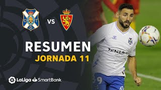 Resumen de CD Tenerife vs Real Zaragoza 10 [upl. by Featherstone]