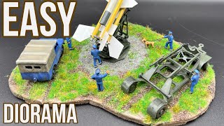 Make EASY diorama 172 bloodhound airfix [upl. by Tamera]