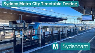 Transport for Sydney Vlog 836 Sydenham  Sydney Metro City Timetable Testing [upl. by Lexie503]