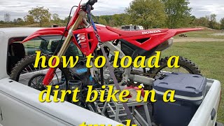 Load a Dirt Bike without compressing the forks [upl. by Giarg709]