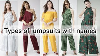 Types of jumpsuits with names  Latest jumpsuits for girlswomenladies  New jumpsuit Designs [upl. by Ylicic]