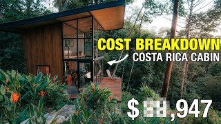 Building Cost Of A Luxury Cabin In Costa Rica [upl. by Richart]