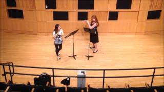 Duet No 2 Movement 3 Six Duets for Two Flutes by Mozart Alyssa Schwartz and Mirim Lee [upl. by Vig]