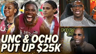 Unc amp Ocho offer 25k for each USA Track amp Field stars to win Olympic gold  Nightcap [upl. by Neumark253]