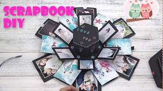 Tutoriel vidéo Album Scrapbooking Hibou Calin [upl. by Alyaj]