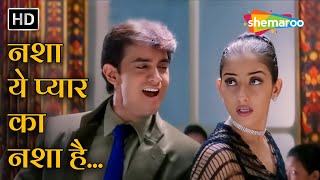 Nasha Yeh Pyaar Ka Nasha  Udit Narayan  Mann1999  Manisha Koraila Hits  Aamir Khan  90s Songs [upl. by Aroled]