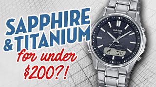 Sapphire and Titanium for Under 200 Casio Lineage LCWM100TSE1AJF [upl. by Nickie]