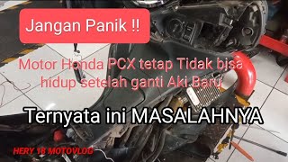 Cara Perbaiki Honda PCX tidak bisa distarter padahal Aki Kondisi Normal [upl. by Dorena]