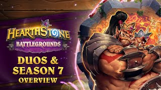 Season 7 Overview  Battlegrounds  Hearthstone [upl. by Nnairak]