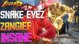 Street Fighter 6 🔥SNAKE EYEZ ZANGIEF IS MONSTER [upl. by Gleason]