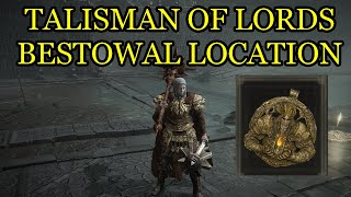 Shadow of the Erdtree Talisman of Lords Bestowal Location How to Get Talisman of Lords Bestowal [upl. by Caylor]