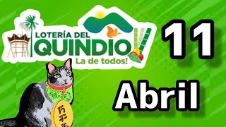 Resultado LOTERIA DEL QUINDIO Jueves 11 de Abril de 2024 [upl. by Adnalahs]