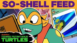 Mikey Checks Out His SoShell Feed 📱  Rise of the TMNT  Teenage Mutant Ninja Turtles [upl. by Larimer965]