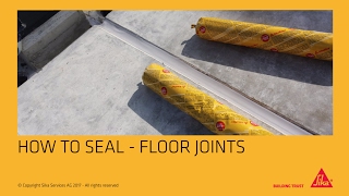 Application sealing floor joints [upl. by Demetri]