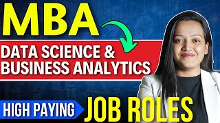 Jobs amp Salary After MBA Data Science And Business Analytics  High Paying Career Options  🤔 mba [upl. by Arrehs]