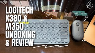 Logitech K380 Keyboard amp M350 Pebble Mouse  Unboxing amp Review Voice Over [upl. by Galen]