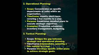 TYPES OF PLANNING IN MANAGEMENT  MASTERING MANAGEMENT PLANNING  KEY STRATEGIES AND TECHNIQUES [upl. by Amron95]