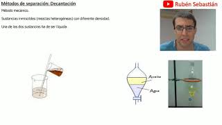 Método de separación Decantación [upl. by Niwre550]