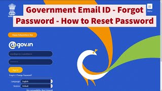 How to Reset Password of NIC Government Email ID to access eOffice modules or emails  Step by Step [upl. by Neila]