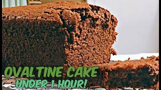 Cake in One Hour  Easy and SIMPLE for Beginners  OVALTINE Cake Flomas Kitchen [upl. by Gib]