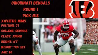 2024 AFC North 3 Round Mock Draft [upl. by Riccio]