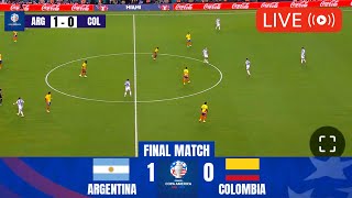 🔴 LIVE ARGENTINA VS KOLOMBIA  FINAL COPA AMERICA 2024 15 JULI 2024 INDOSIAR [upl. by Sucramaj]