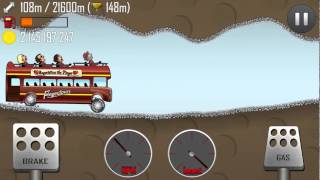 Hill Climb Racing  Cave 149m on Tourist Bus [upl. by Studley711]