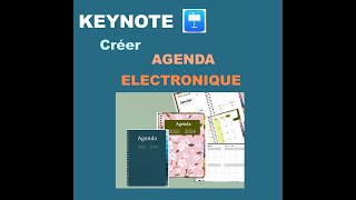 KEYNOTE Créer un agenda électronique ou livre de recettes [upl. by Kentigera]