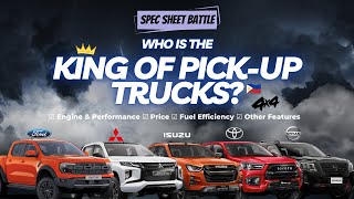 Best 4x4 Pickup Trucks of 2024  Top 5 Ranking Comparison  Philippines [upl. by Cowen480]